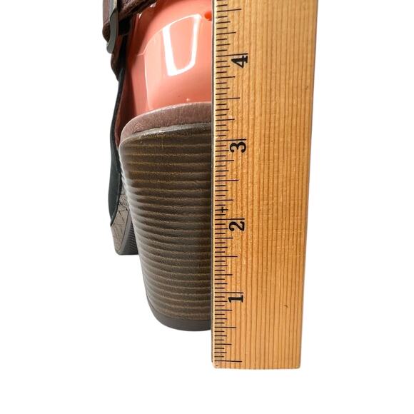 DANSKO Reggie Peep Toe Slingback Sandal in Black Milled Nubuck Womens Size EU 40 - Picture 10 of 14